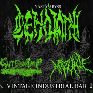 CENOTAPH & MAZUKU & GUTSWAMP, 30.6.2026. VINTAGE