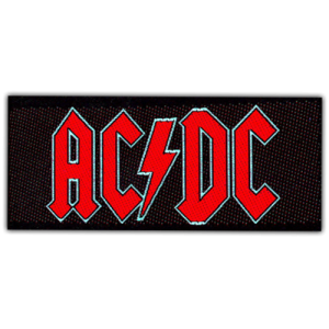 AC/DC Red Logo PRIŠIVAK