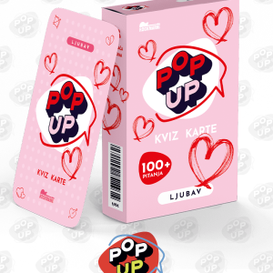 Pop Up Kviz karte – Ljubav IGRAĆE KARTE