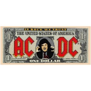 AC/DC Bank Note PRIŠIVAK