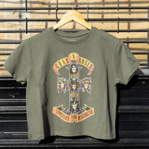 GUNS 'N' ROSES GREEN CROP TOP