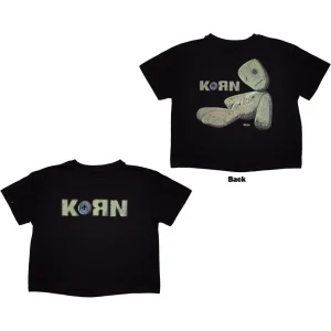 KORN CROP TOP BLACK