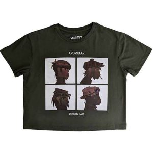 GORILLAZ - CROP TOP (GREEN)