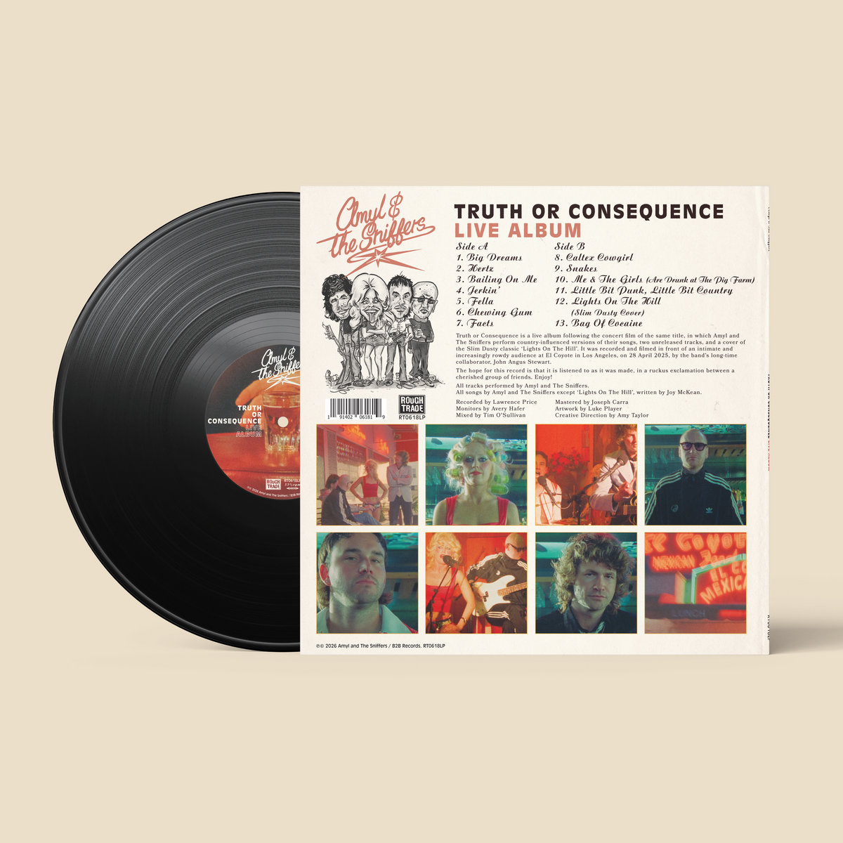 AMYL AND THE SNIFFERS - Truth Or Consequence LP - Slika 3