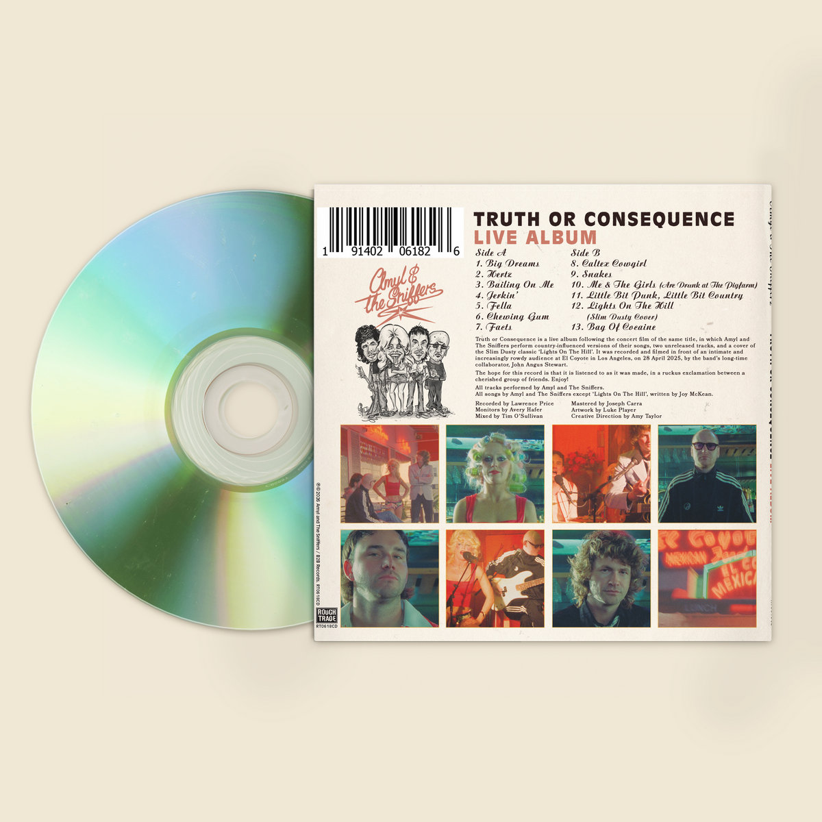 AMYL AND THE SNIFFERS - Truth Or Consequence CD - Slika 3