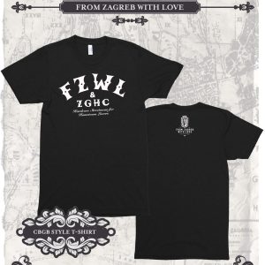 FROM ZAGREB WITH LOVE CBGB ženska (crna) TS