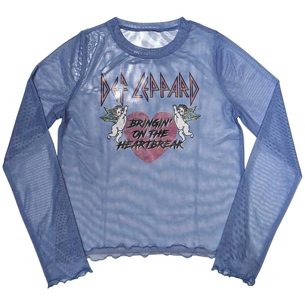 DEF LEPPARD - Bringing On the Heartbreak Lady Mesh Crop